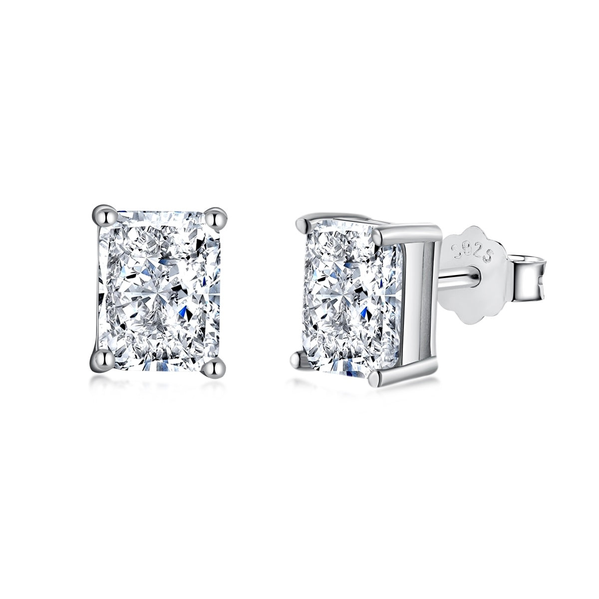 [ORA ]Radiant Luxurious Princess Cut Daily Earrings