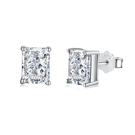 [ORA ]Radiant Luxurious Princess Cut Daily Earrings