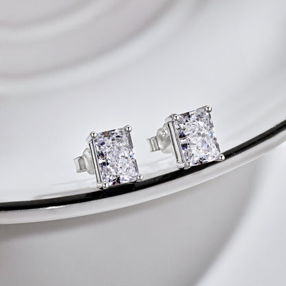 [ORA ]Radiant Luxurious Princess Cut Daily Earrings