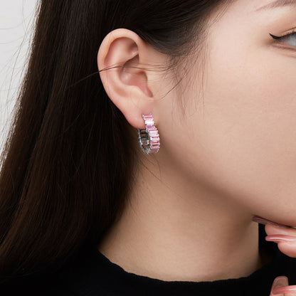 [ORA ]Radiant Heart Cutout Earrings