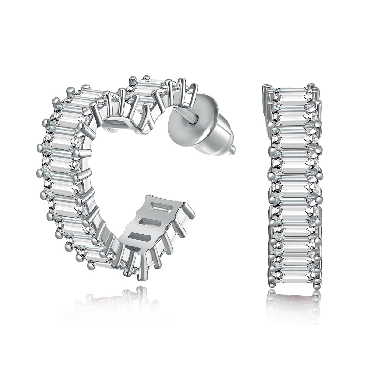 [ORA ]Radiant Heart Cutout Earrings