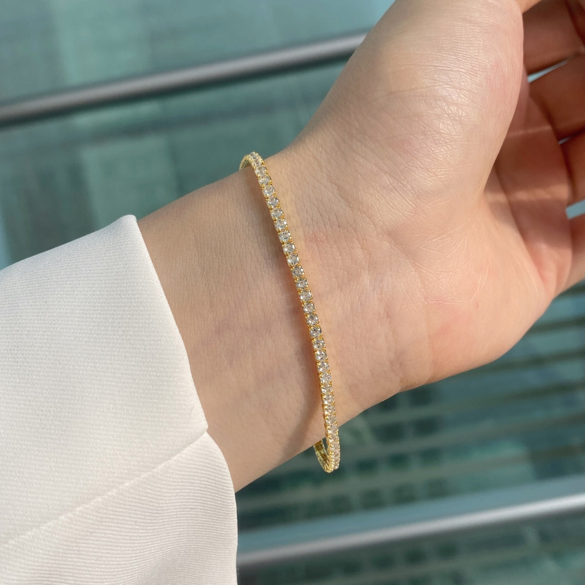 [ORA ]Radiant Colorful Round Cut Party Bracelet