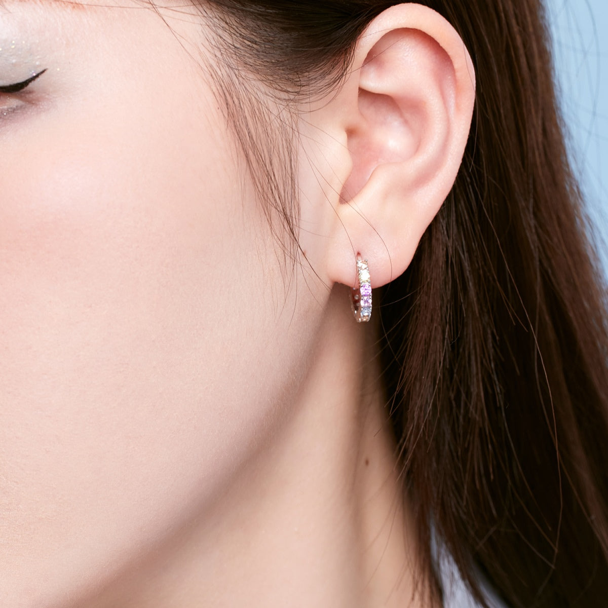 [ORA ]Radiant Colorful Round Cut Earrings