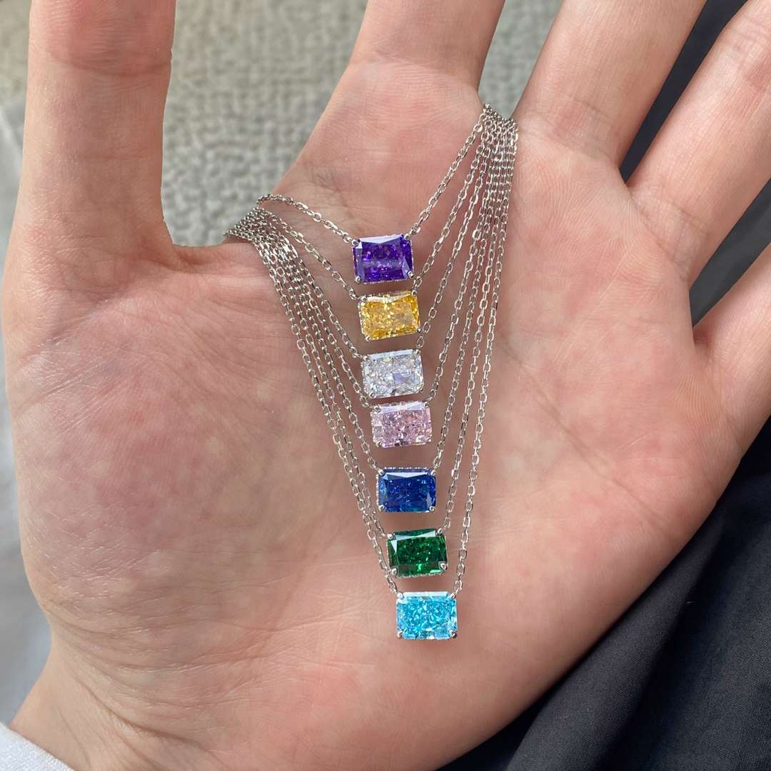 [ORA]Luxurious Square Shape Colorful Necalack