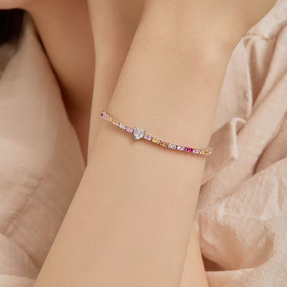 [ORA ]Delicate Romantic Heart Shape Lover Bracelet