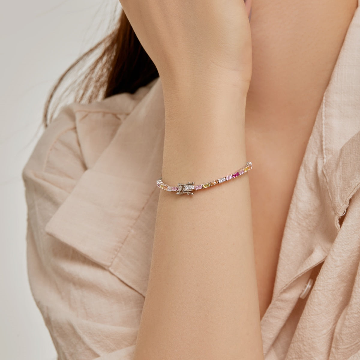 [ORA ]Delicate Romantic Heart Shape Lover Bracelet