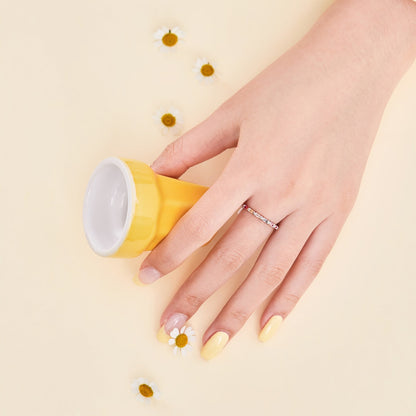 [ORA ]Charming Colorful Round Cut Daily Ring