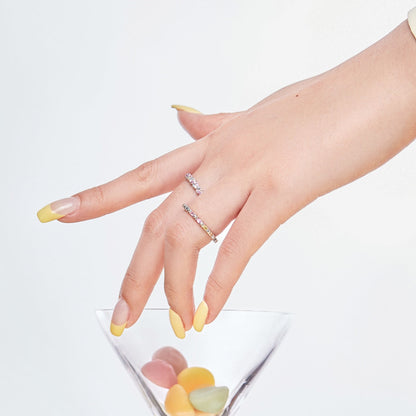 [ORA ]Charming Colorful Round Cut Daily Ring