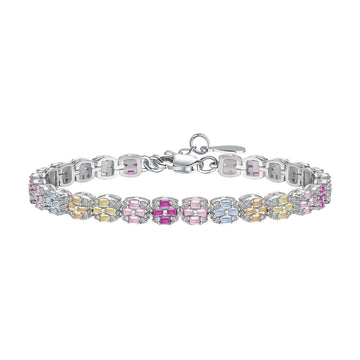 [ORA]Delicate Colorful Emerald Cut Daily Bracelet