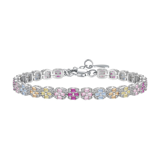 [ORA ]Delicate Colorful Emerald Cut Daily Bracelet