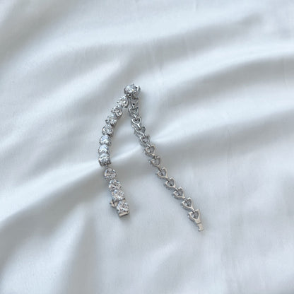 [ORA ]0.75 Carat Elegant Romantic Heart Shape Lover Bracelet