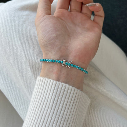 [ORA ]Dainty Charming Round Cut Tennis Bracelet