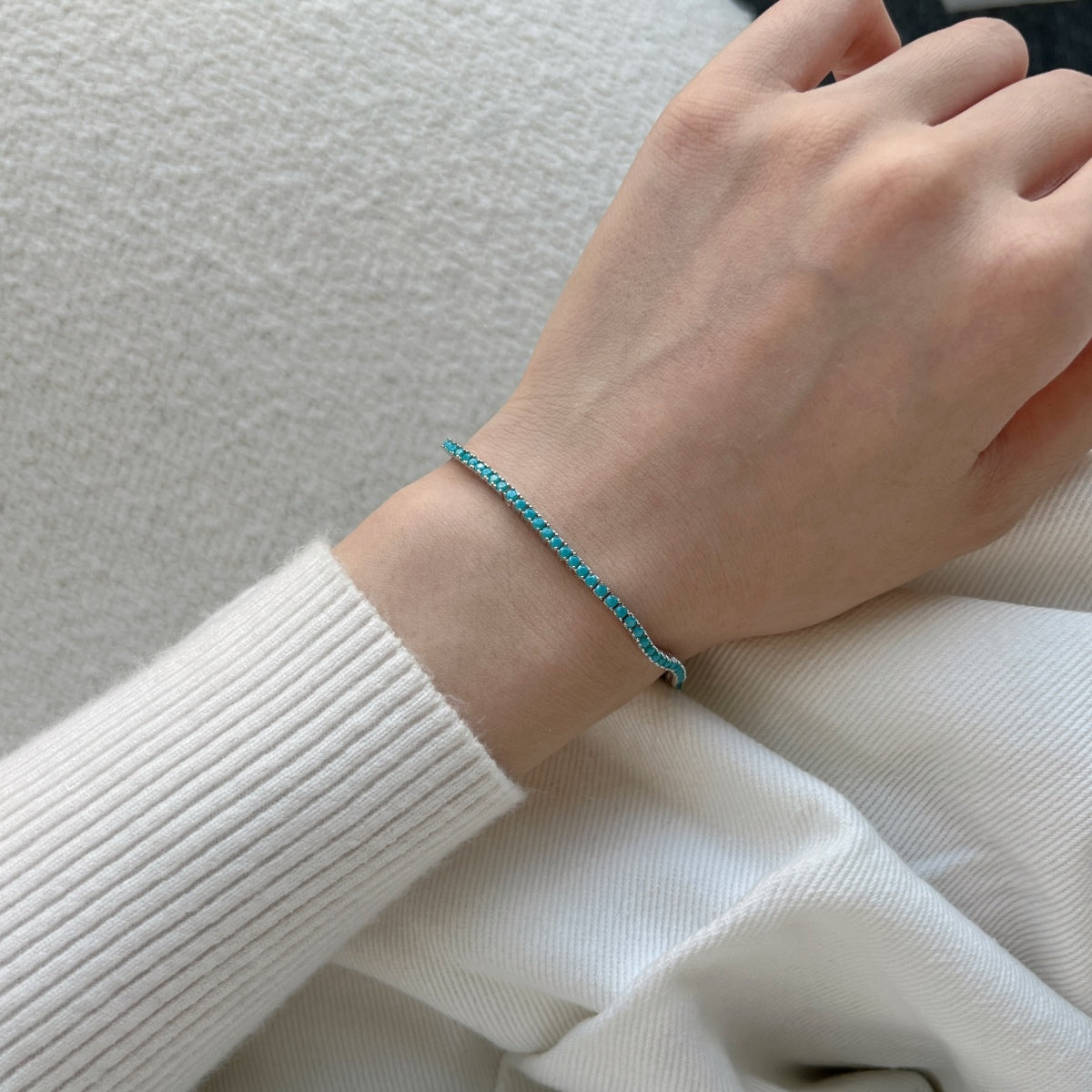 [ORA ]Dazzling Exquisite Round Cut Daily Bracelet
