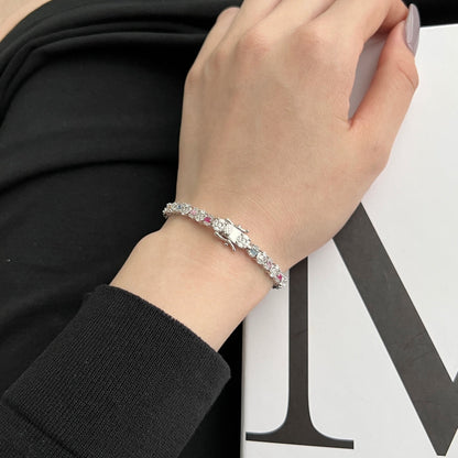 [ORA ]Dazzling Radiant Multi Cut Daily Bracelet