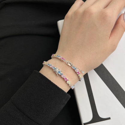 [ORA ]Ornate Sparkling Multi Cut Party Bracelet