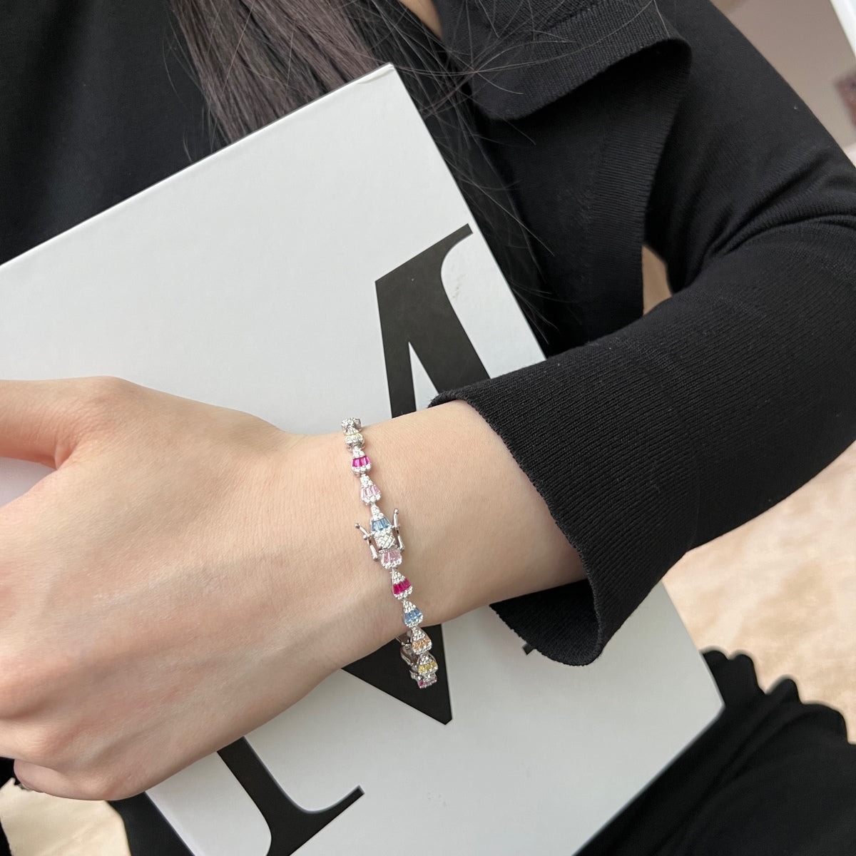 [ORA ]Radiant Water Drop Shape Daily Bracelet