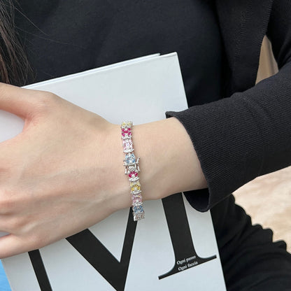 [ORA ]Delicate Colorful Multi Cut Party Bracelet