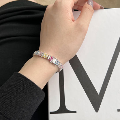[ORA ]Delicate Colorful Multi Cut Party Bracelet