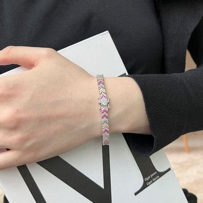 [ORA ]Ornate Sparkling Round Cut Party Bracelet