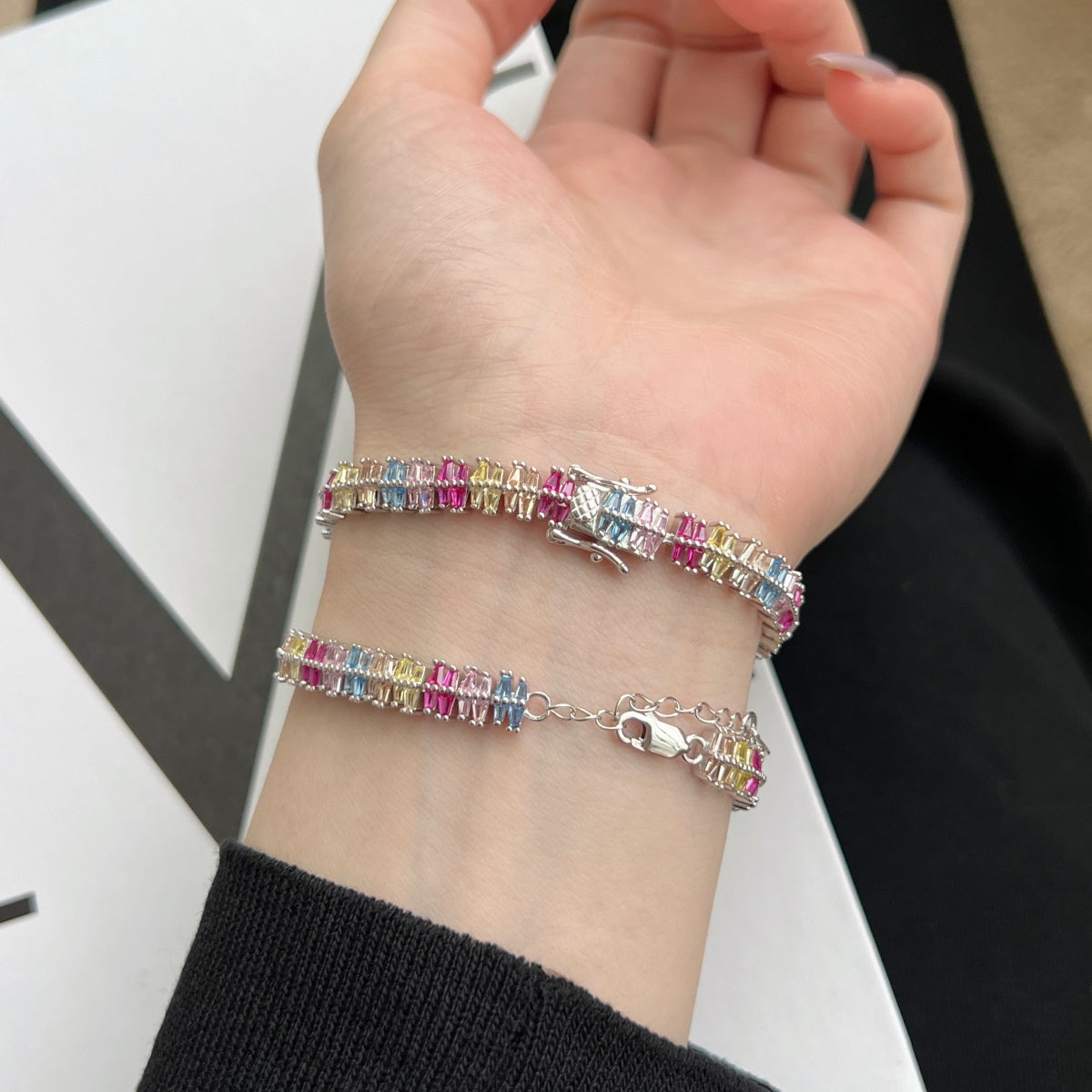 [ORA ]Sparkling Exquisite Multi Cut Party Bracelet