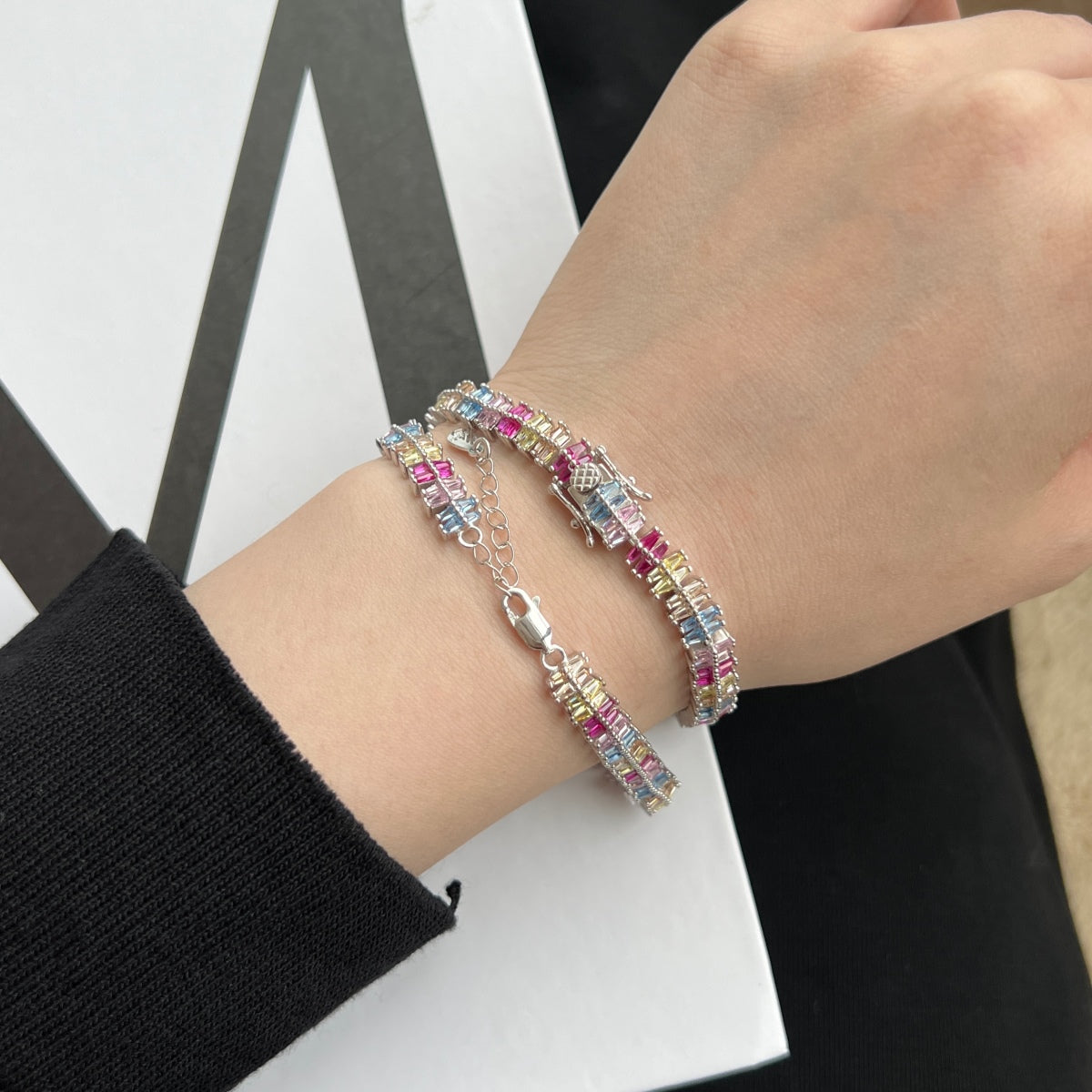 [ORA ]Sparkling Exquisite Multi Cut Party Bracelet