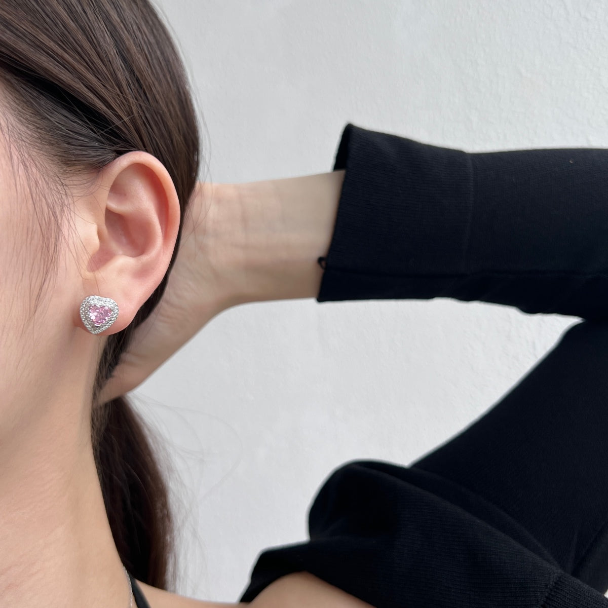 [ORA ]Dazzling Heart Shape Lover Earrings