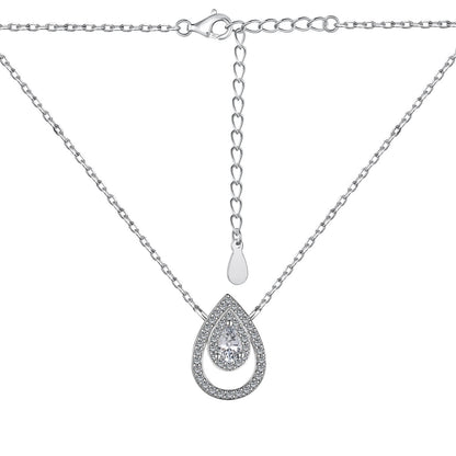 [ORA ]Sparkling Pear Cut Necklace