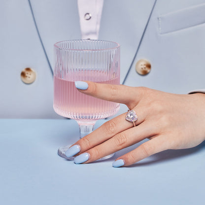 [ORA ]Delicate Ebullient Heart Shape Wedding Ring