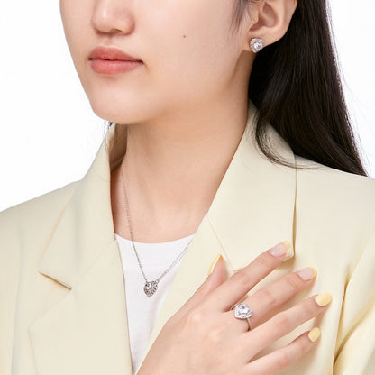 [ORA ]Delicate Ebullient Heart Shape Wedding Ring