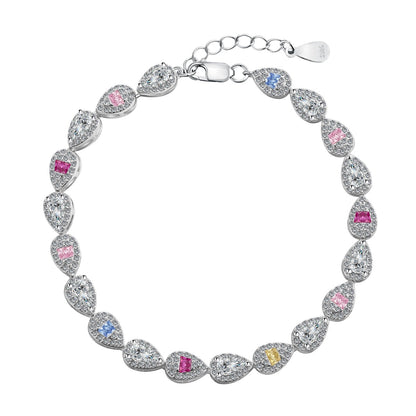 [ORA ]0.25 Carat Radiant Water Drop Shape Daily Bracelet