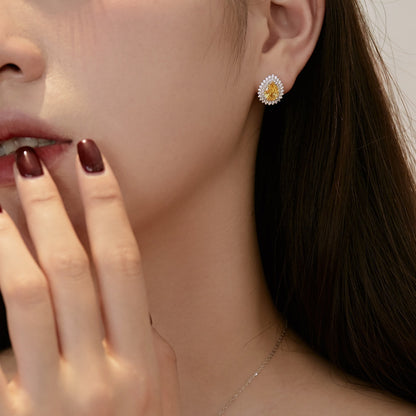 [ORA ]Delicate Gorgeous Pear Cut Daily Earrings