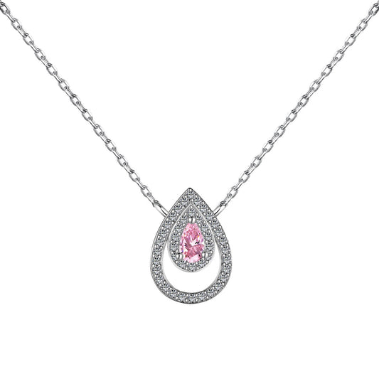 [ORA ]Sparkling Pear Cut Necklace