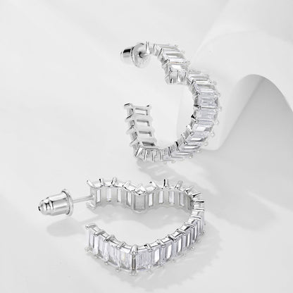 [ORA ]Radiant Heart Cutout Earrings
