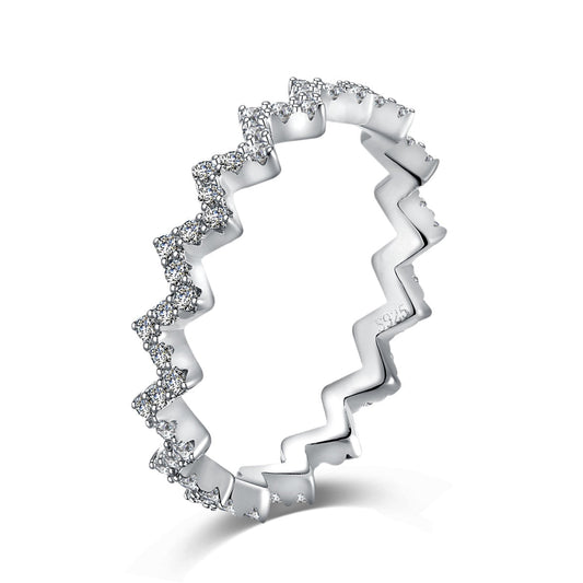 [ORA ]Delicate Enchanting Wave Shape Daily Ring