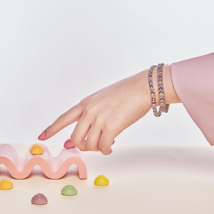 [ORA ]Ornate Sparkling Round Cut Party Bracelet