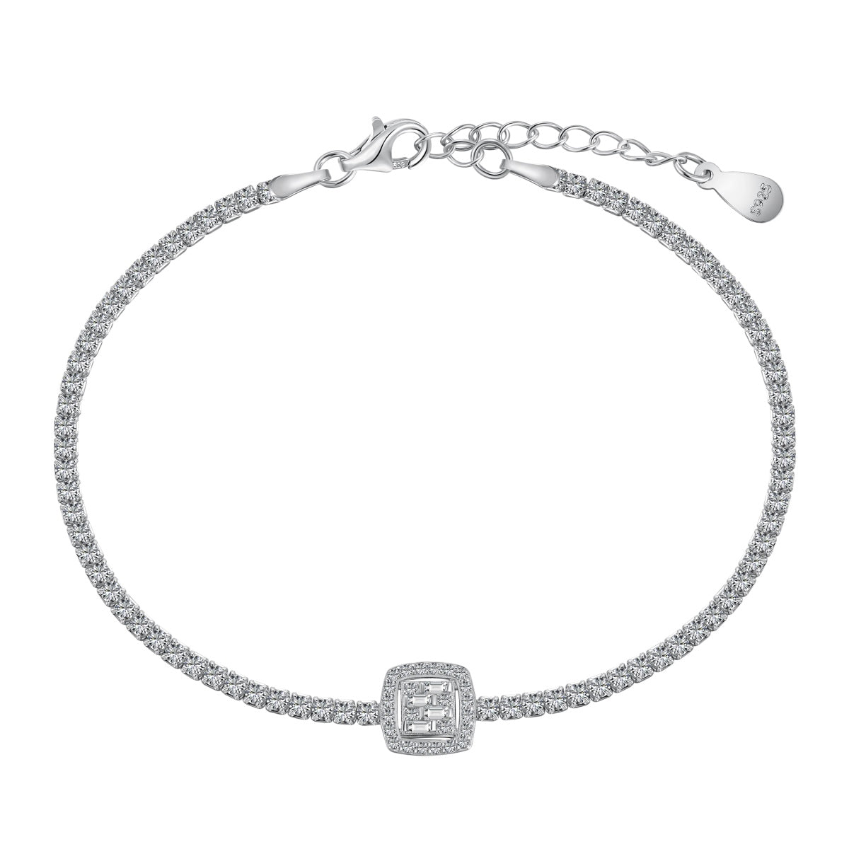 [ORA ]Luxurious Dazzling Square Shape Banquet Bracelet