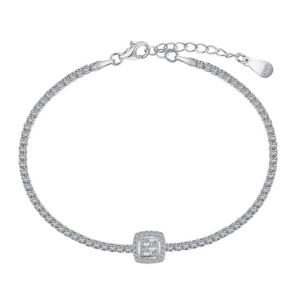 [ORA ]Luxurious Dazzling Square Shape Banquet Bracelet