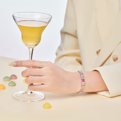 [ORA ]Delicate Colorful Multi Cut Party Bracelet
