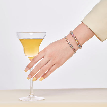 [ORA ]Delicate Colorful Multi Cut Party Bracelet