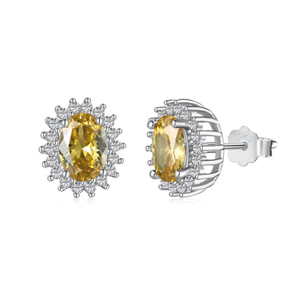 [ORA ]Delicate Radiant Oval Cut Daily Earrings