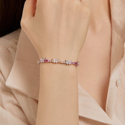 [ORA ]Ornate Colorful Butterfly Shape Round Cut Daily Bracelet