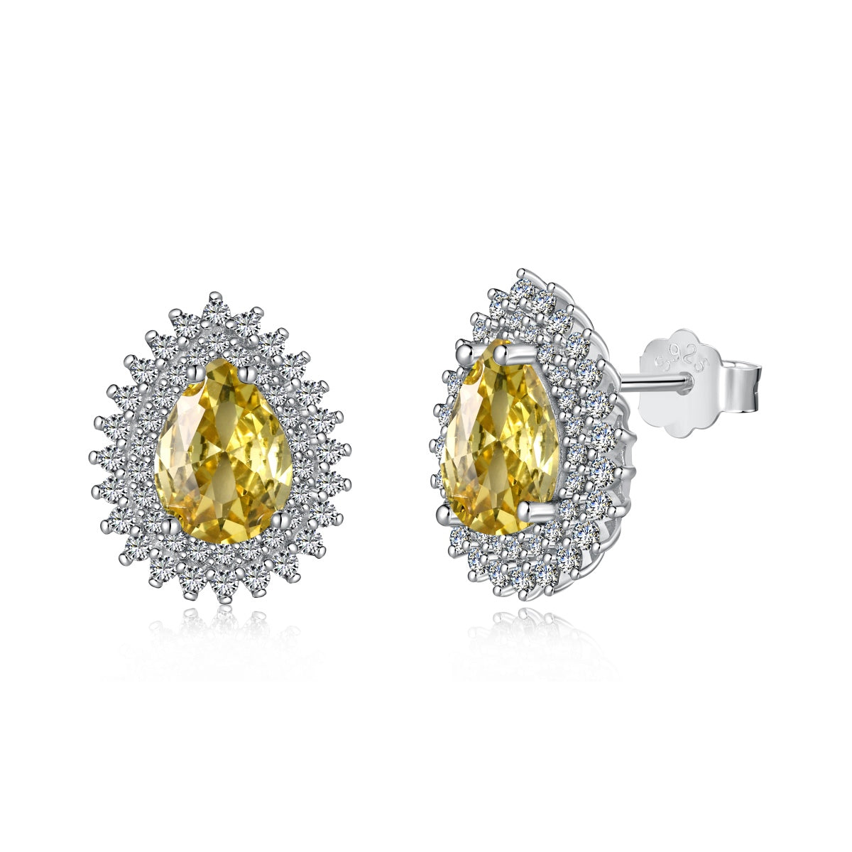 [ORA ]Delicate Gorgeous Pear Cut Daily Earrings