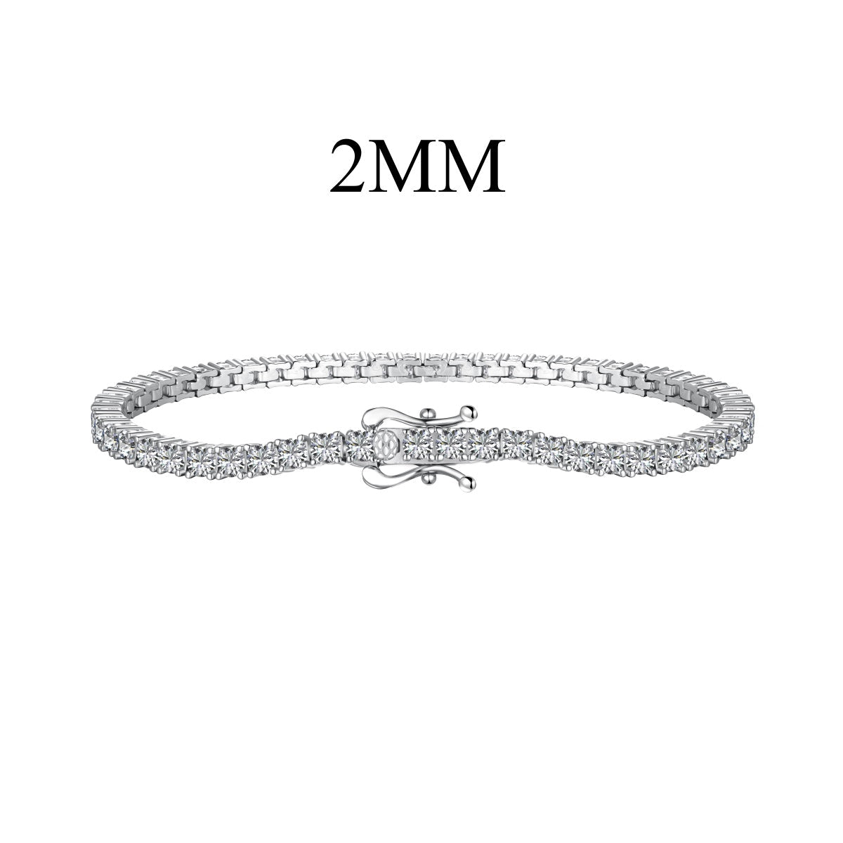 [ORA]Blendendes, exquisites Armband mit Rundschliff für jeden Tag
