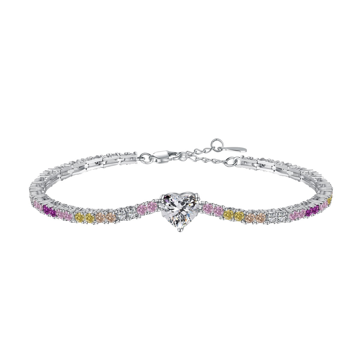 [ORA ]Delicate Romantic Heart Shape Lover Bracelet
