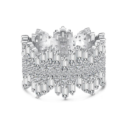 [ORA ]Luxurious Colorful Radiant Cut Daily Ring