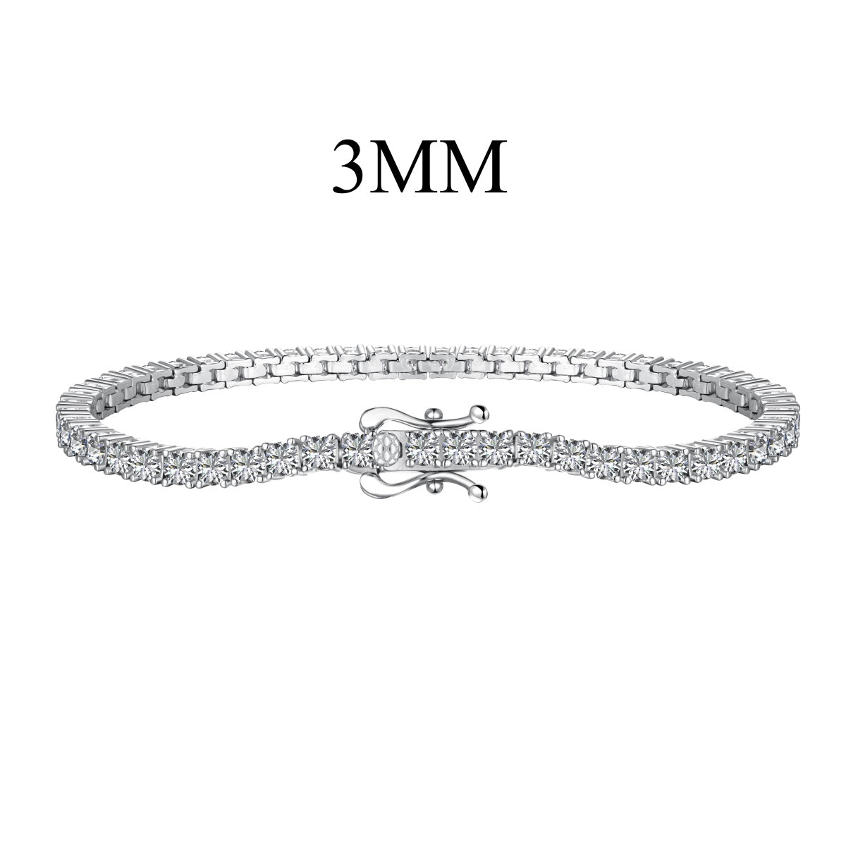 [ORA]Dainty Charming Round Cut Tennis Bracelet