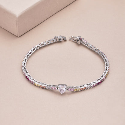 [ORA ]Delicate Romantic Heart Shape Lover Bracelet