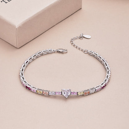 [ORA ]Delicate Romantic Heart Shape Lover Bracelet