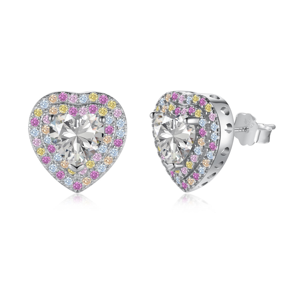 [ORA]Dazzling Heart Shape Lover Earrings