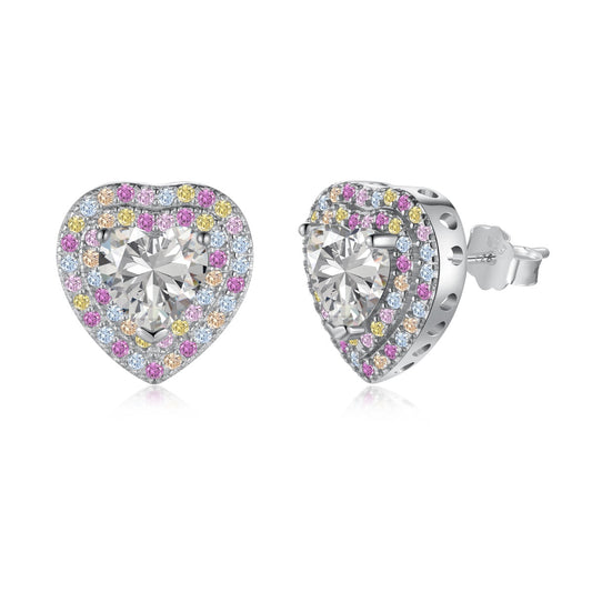 [ORA]Dazzling Heart Shape Lover Earrings